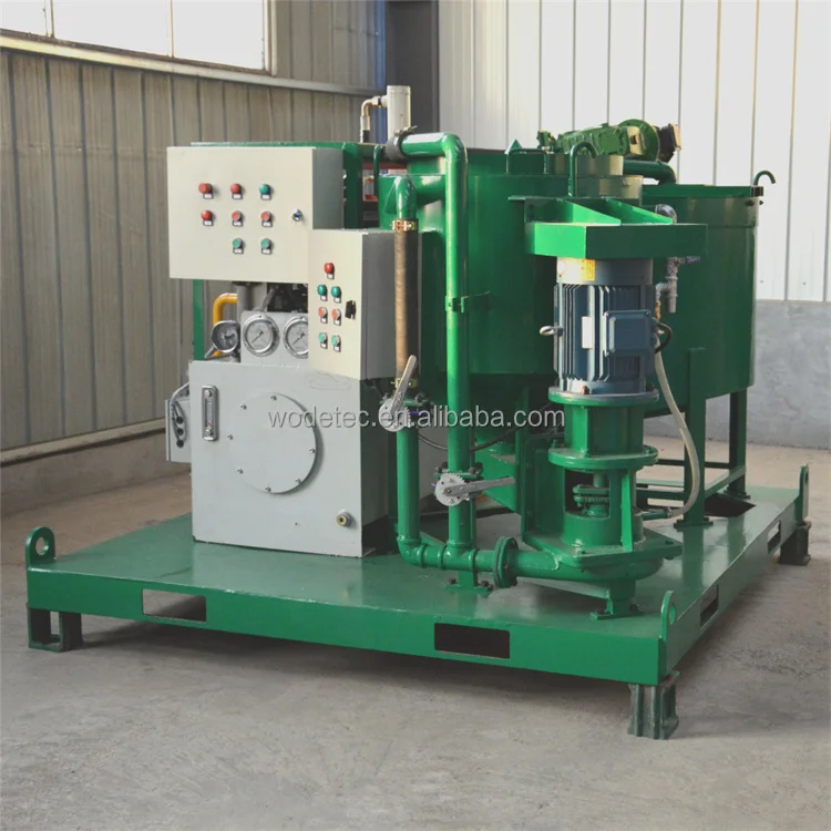 Continuous grout station WGP300/350/85PL-E Foundation Stabilization Cement Grout Mixer Pump Machinery System