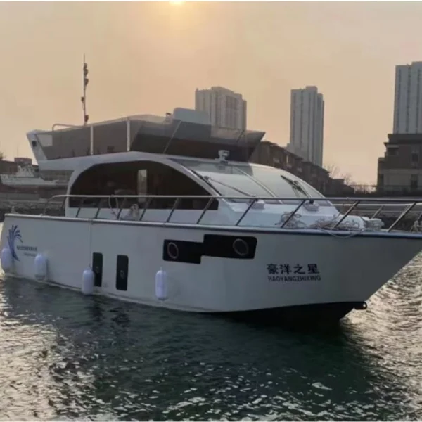46FT 13.9m Cheap Yacht Luxury Speed Surfing Cabin Cruiser Outboard Motor Fishing Boats Aluminum