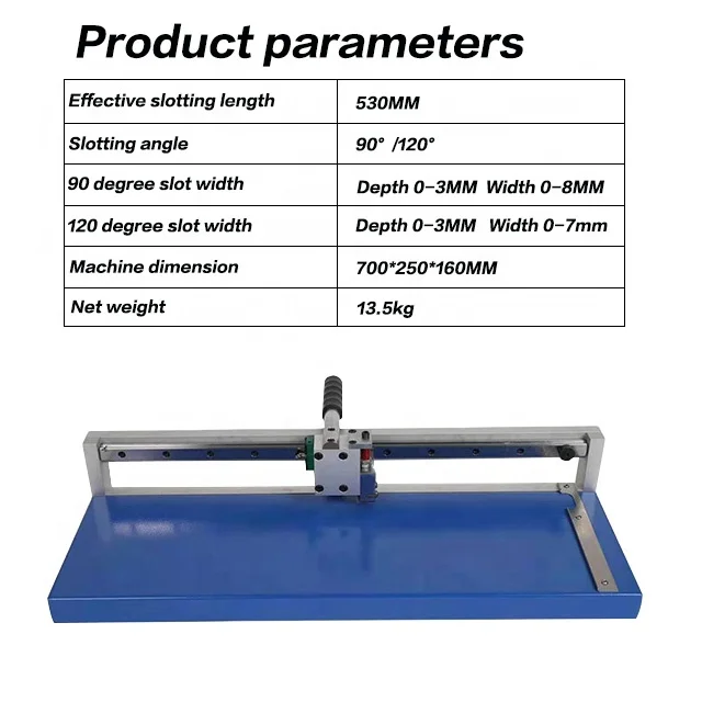 Carton Packaging Box Cutting Machine Cardboard Plate V Groove Cutter paper groove Machine