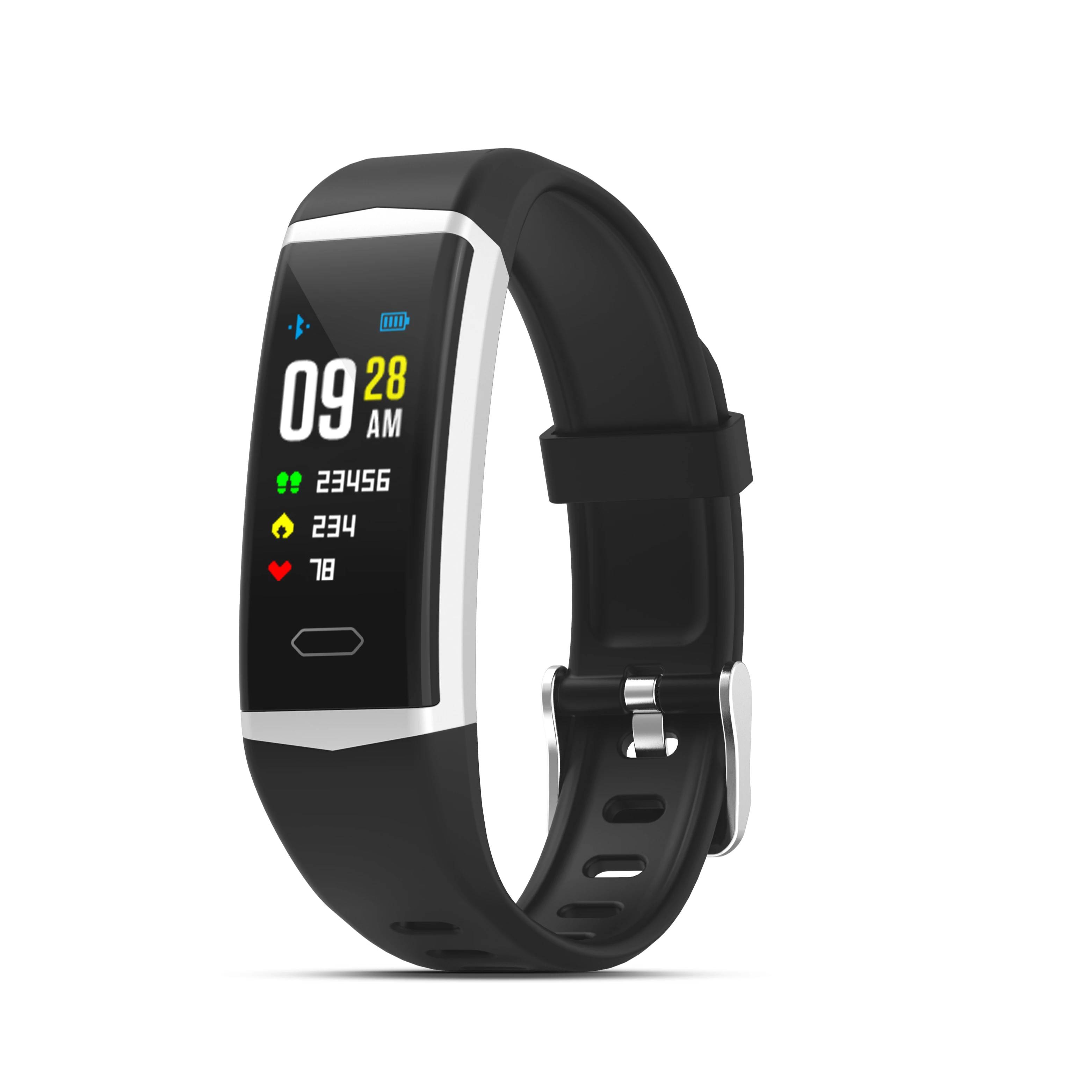 GPS смарт-браслет 4 с динамическим пульсометром, фитнес-трекером, спортивный смарт-браслет, Bluetooth шагомер, силикагель, без камеры