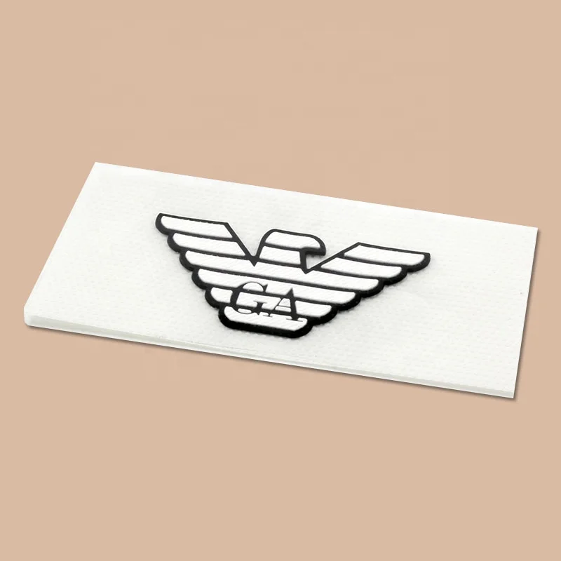 Custom Heat Transfer 3D Raised Logo Silicone Patch,3D Logo Rubber Silicone Heat Transfer Clothing Label