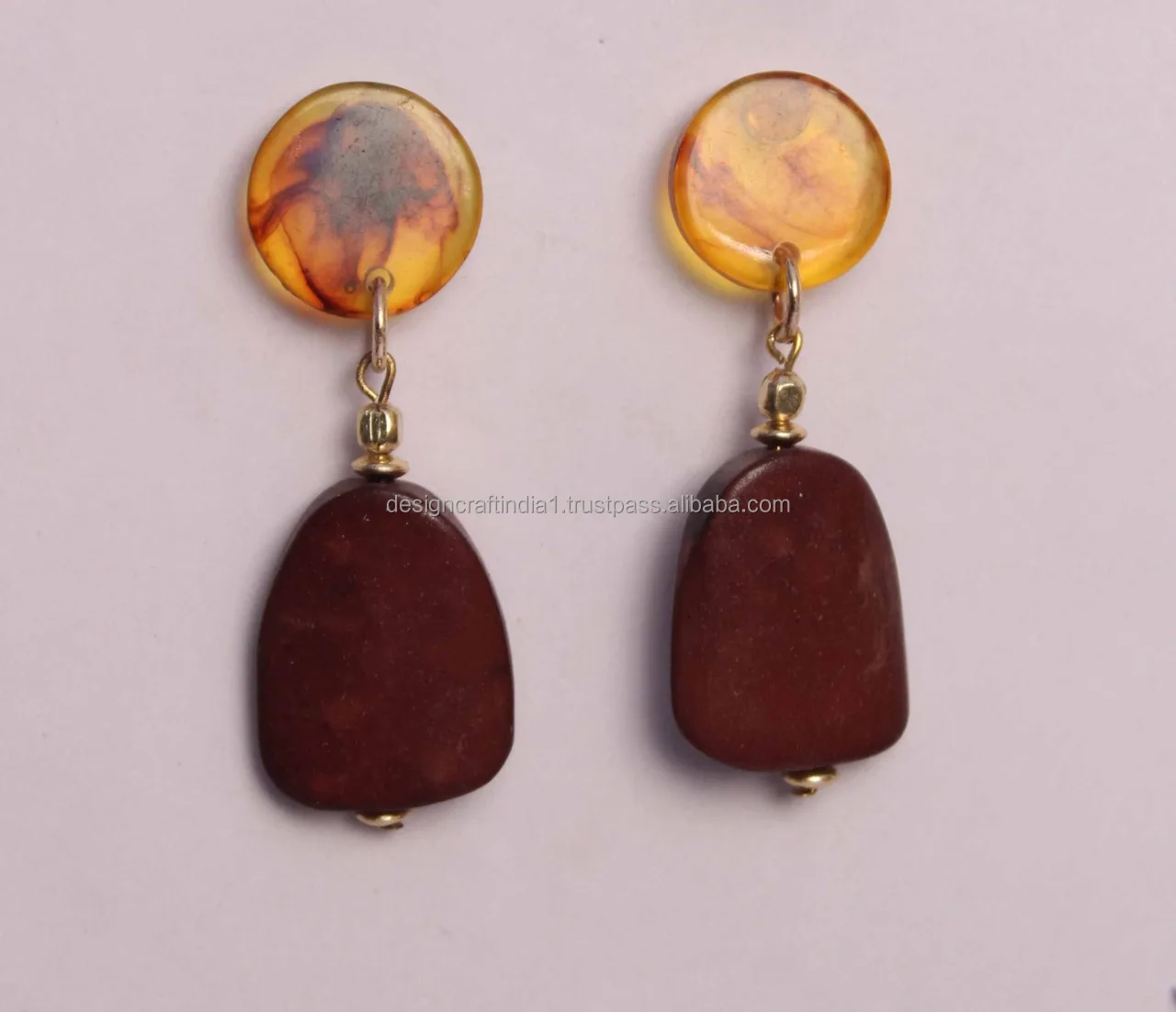 Best Quality New Collection Jewellery Resin Earring for Girls Gifting Use Earring with Custom Logo from Indian Manufacturer