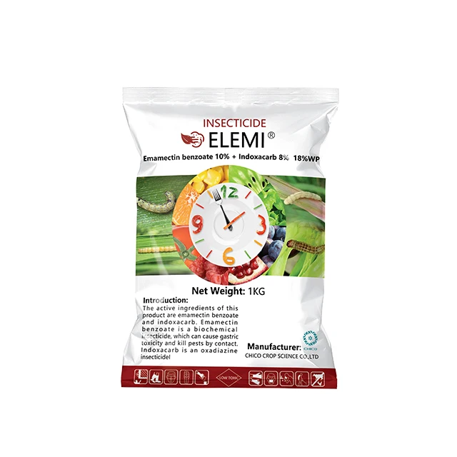 Emamectin benzoate 10%+ Indoxacarb 8%  18%WP benzoate emamectin