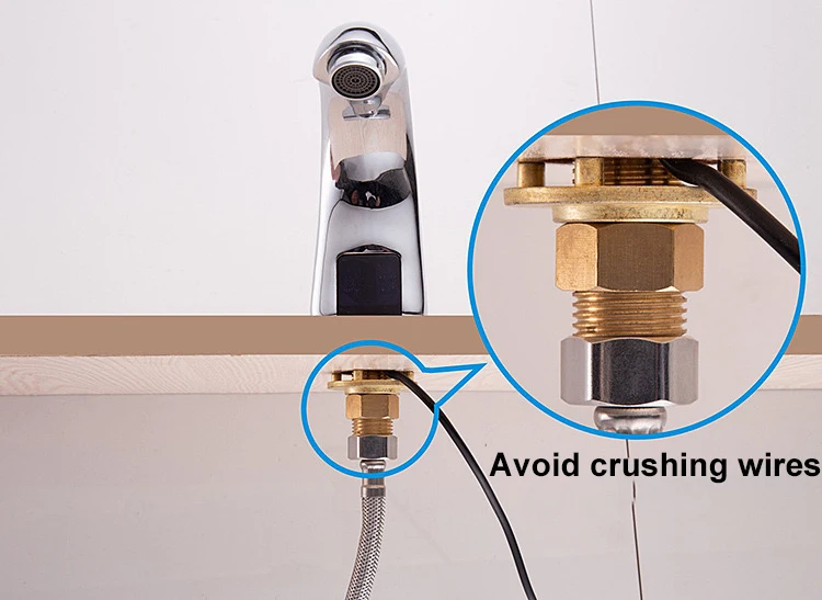 Цинковый умный смеситель для ванной комнаты, Бесконтактный инфракрасный кран для общественных мест, автоматические датчики