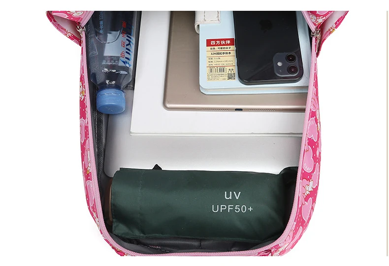 30L Cartoon Schoolboy Bag Girl Primary School Backpack Fresh 6-12 Years Old Backpacks for Children with Pencil Case