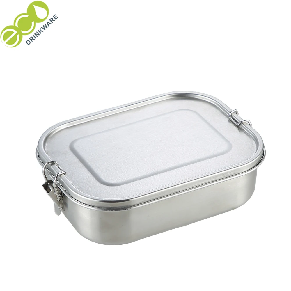 GF005  plastic free metal 304 stainless steel tiffin mens bento kimchi container inox personalized stainless steel lunch box