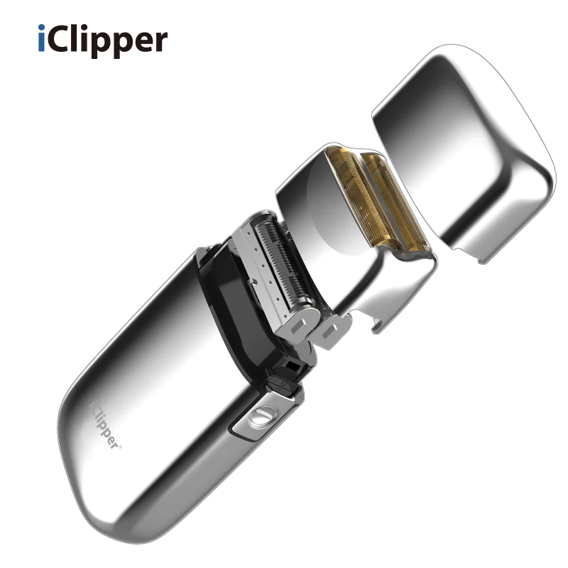 IClipper-TX1 беспроводные металлический двойной Фольга бритвы для мужчин Профессиональный orihead электрическая бритва из