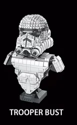 New Product Mould King 21020-21022 building block wars Vader half body model star ABS Plastic Ornament Gift