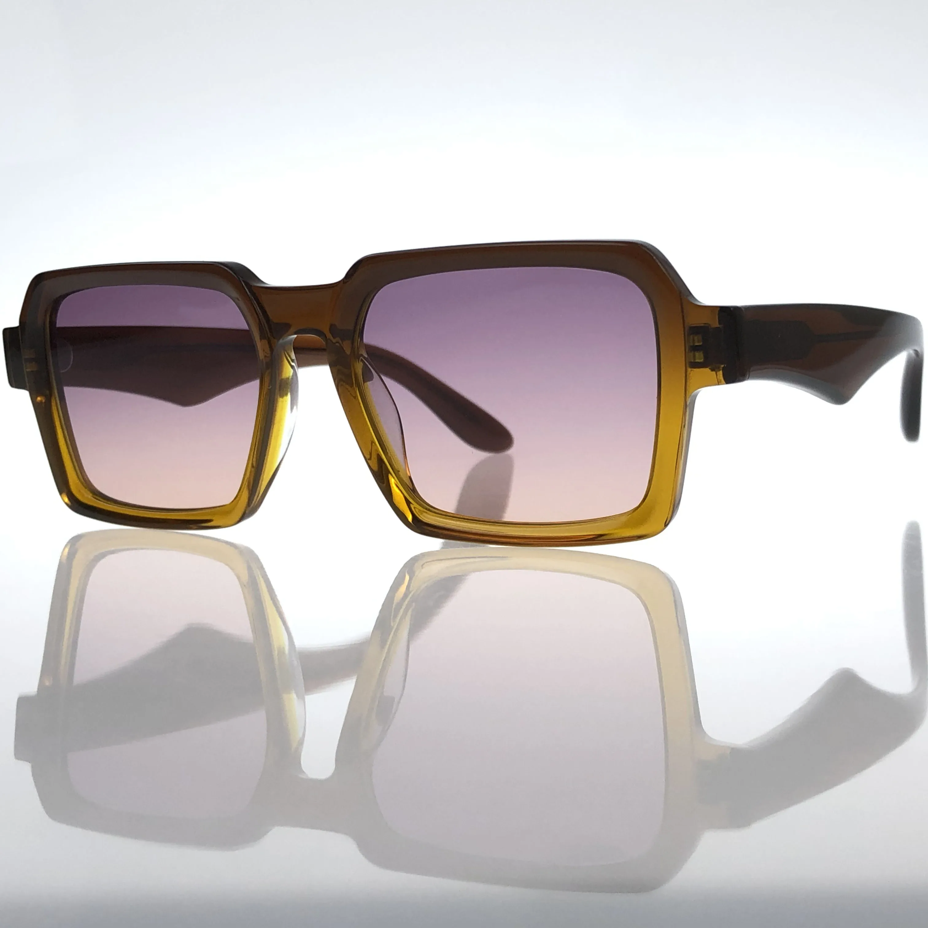 Hot Sell square acetate sunglasses fashion UV400 eyewear for women and men M5213