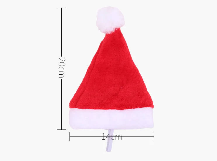 New Christmas Costume dog Pet Christmas Hat Decorative Accessories plush Pet Christmas Hat