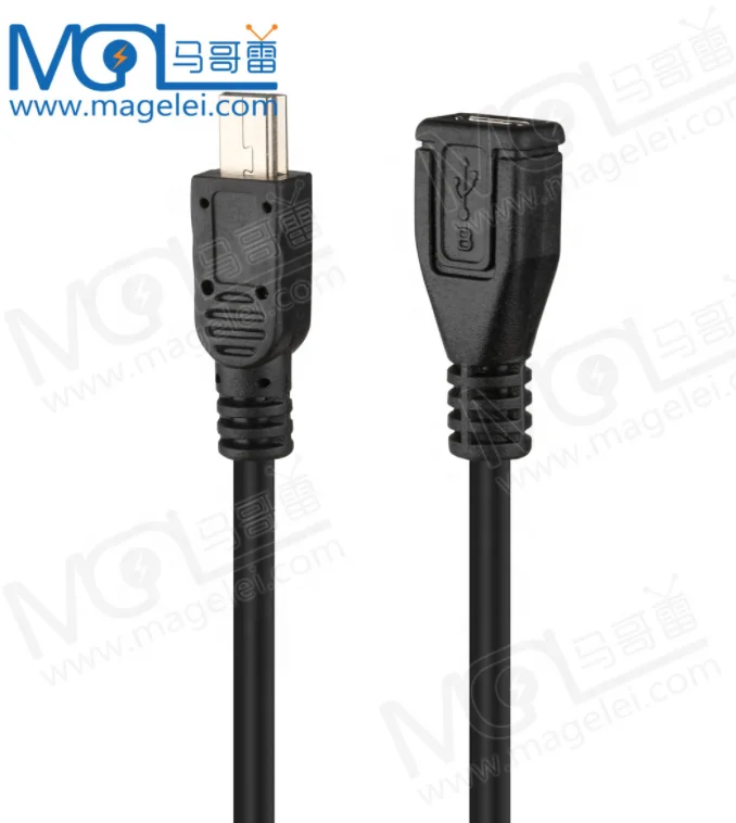2021 высококачественный кабель передачи данных Usb 2 0 Mini Male к Micro Female V3/V8 BM/Micro BF