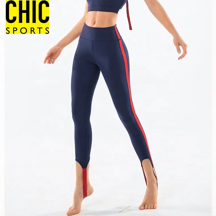 
2019 NEW Stirrup Power Flex Soft Sweat Wicking High Waisted Sports Pants Dance Tights Women Leggings Fitness 