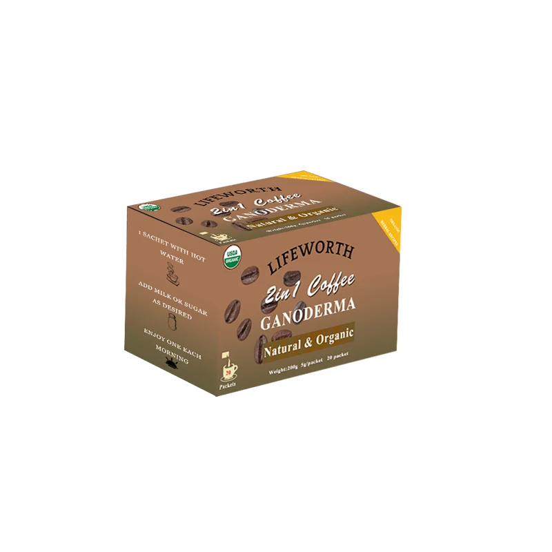 Lifeworth lingzhi ganoderma mushroom instant coffee powder