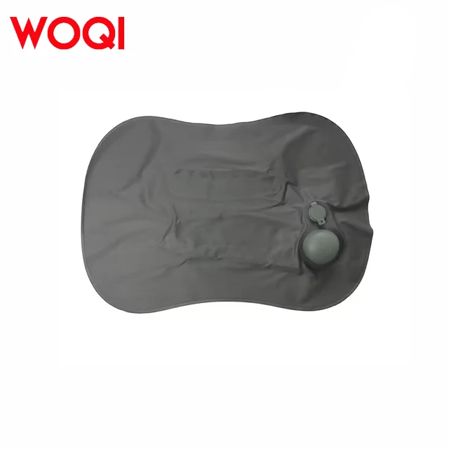 WOQI Ergonomic TPU Inflatable Travel Pillow Portable Hand Press Camping Neck Lumbar Support for Beach Backpacking Road Trips