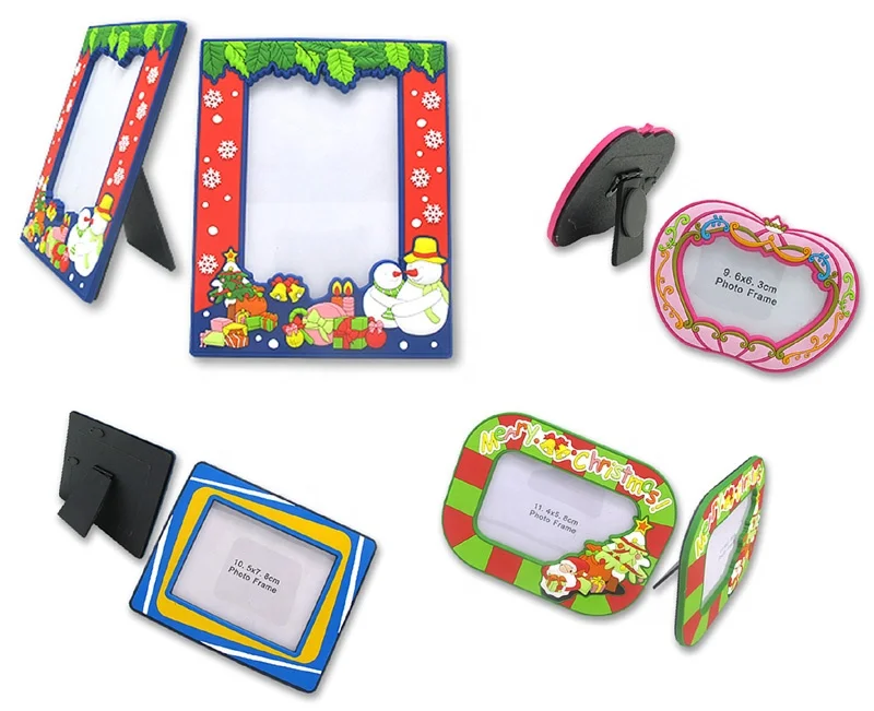 Cartoon PVC Frame Customized High Performance Picture Photo Soft PVC Rubber Frame