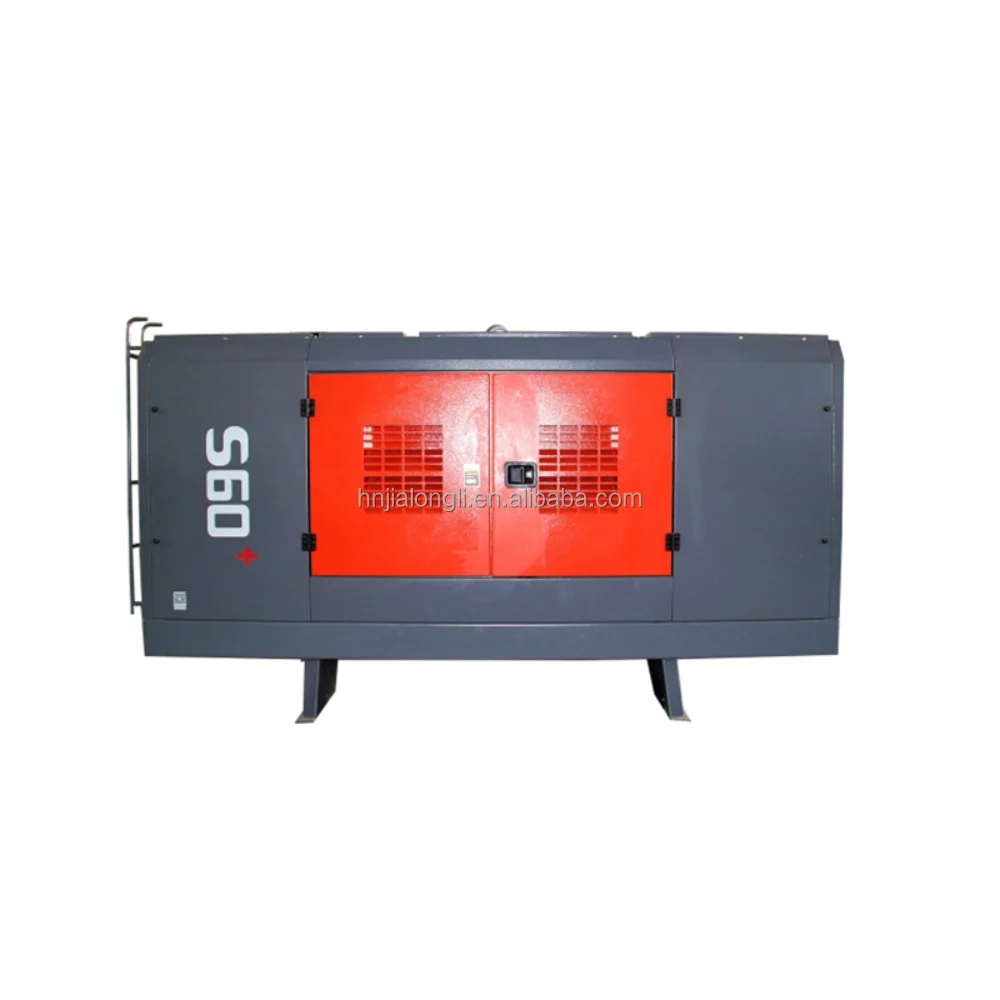 High pressure industrial air compressor for water well drilling rig