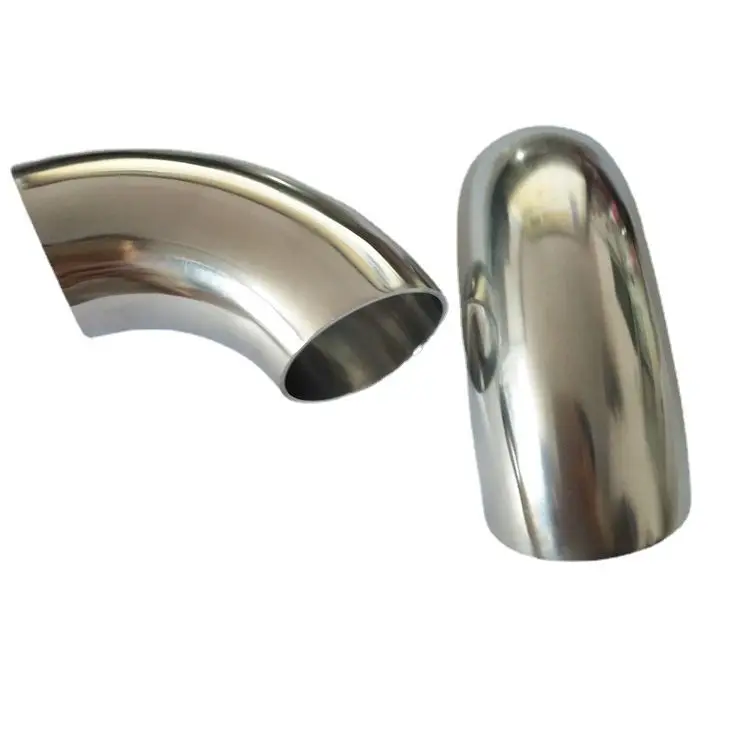 Exhaust pipe elbow of gas water heater 201 304 stainless steel exhaust pipe crimping 60mm diameter exhaust pipe