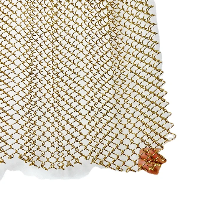 Custom metal mesh curtains: Metal mesh curtains made to order, customizable in size, color, and style according to customer requ