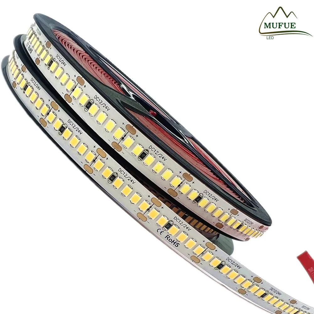 new design CRI RA 98 led strip from mufue High quality outdoor 240 leds SMD 2835 hard strip