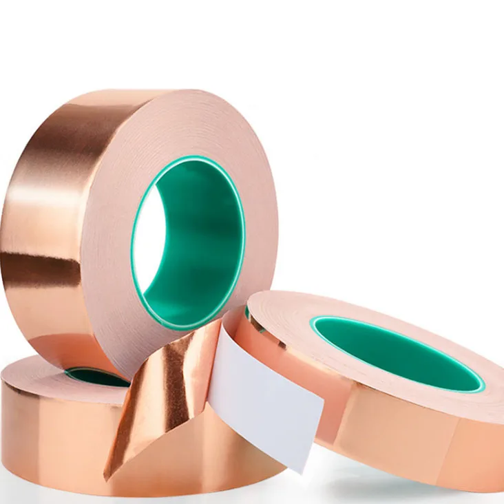 Thermal Conductive Shielding Copper Foil Adhesive Tape Sheet Roll,Decoration Ribbons,Insulated Copper Foil Against Snails