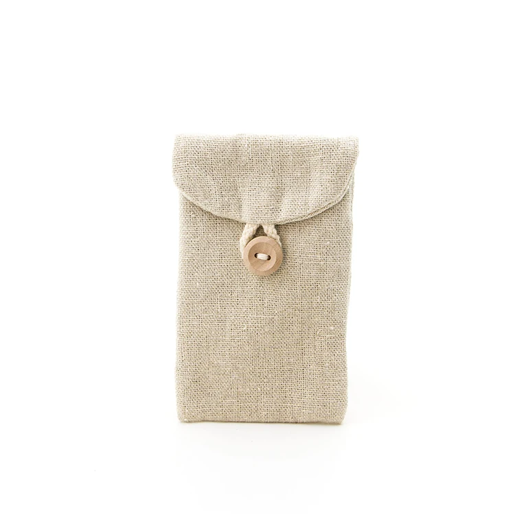 Oem Dust Linen Envelope Pouch With Cotton Lining