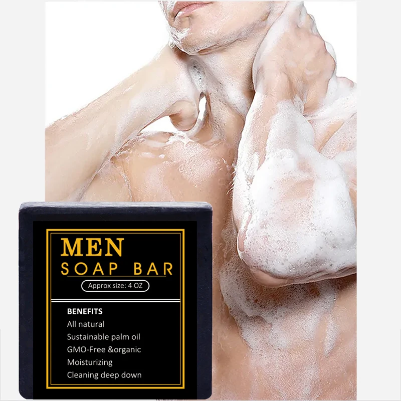 private label natural handmade organic bath soap bar for mens cleaning ph balanced