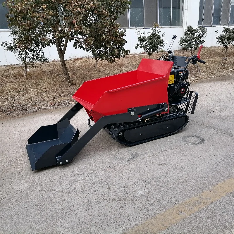500kg hydraulic small mini dumper mini crawler dumper with stand
