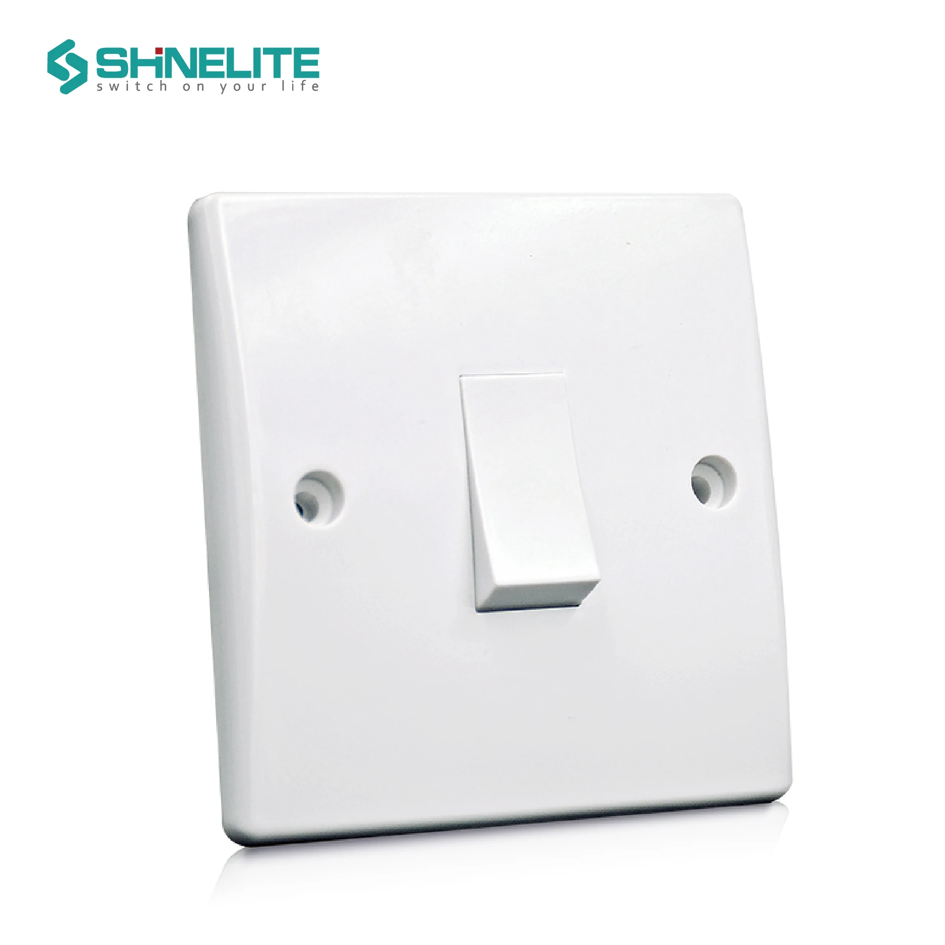 Shinelite factory price 15 years guarantee 2 gang bakelite electrical wall switch