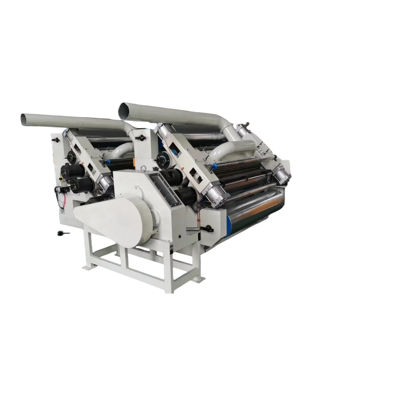 Automatic single facer corrugated cardboard carton paper box making machine