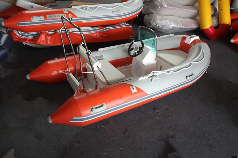 RIB360 New Custom Rib Boat Price Rigid Inflatable Boat rowing boats sunshade tent with motor