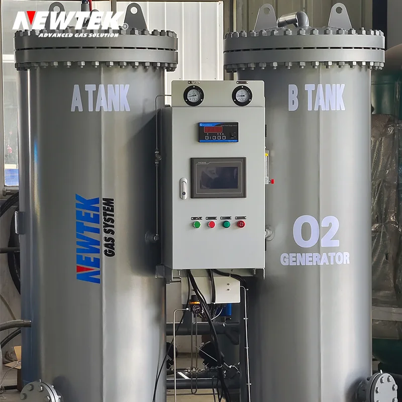 NEWTEK 93% Medical Oxygene Production Plant Oxygen Generator for Waste Water Treatment