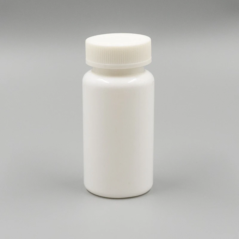 150cc 5 Oz. White Round cylinder Pharma Packer Bottle With 38/400 Neck PLA Eco-friendly 150ml