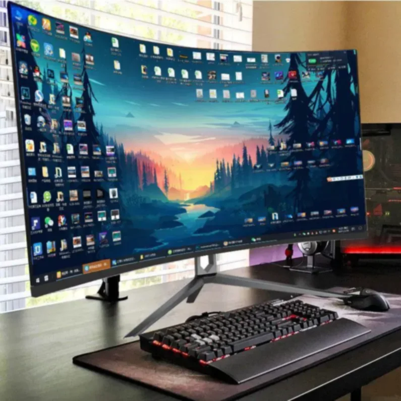 Высококачественный 2560*1440 ПК игровой ЖК-дисплей 2800r изогнутый экран 1 мс 32 дюйма 165 Гц Qhd монитор для настольного