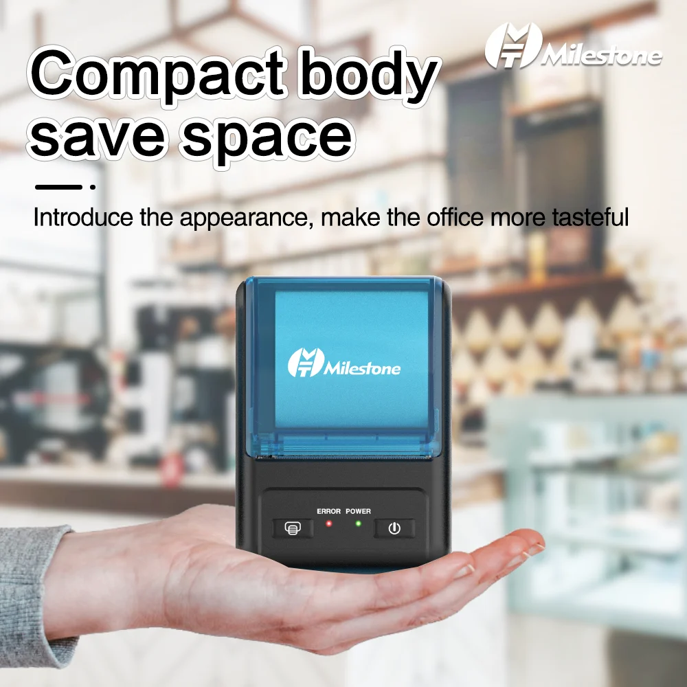 2021 High Quality 58mm Mobile Printer 50mm Big Paper Bin Portable Handheld 2 inch thermal printer