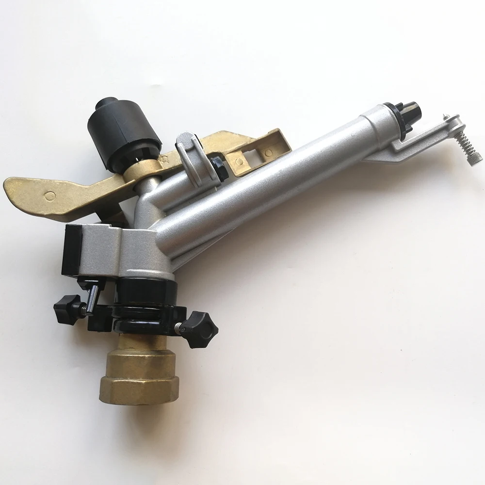 factory price pistola de riego Hot Sale Al Alloy and Brass 1.5' Female BSP 360 Gear drive Big Rain Gun Sprinkler