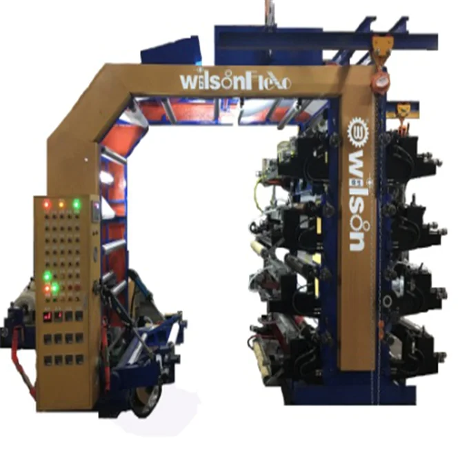 
Cascading multicolor icon flexographic printing machine 