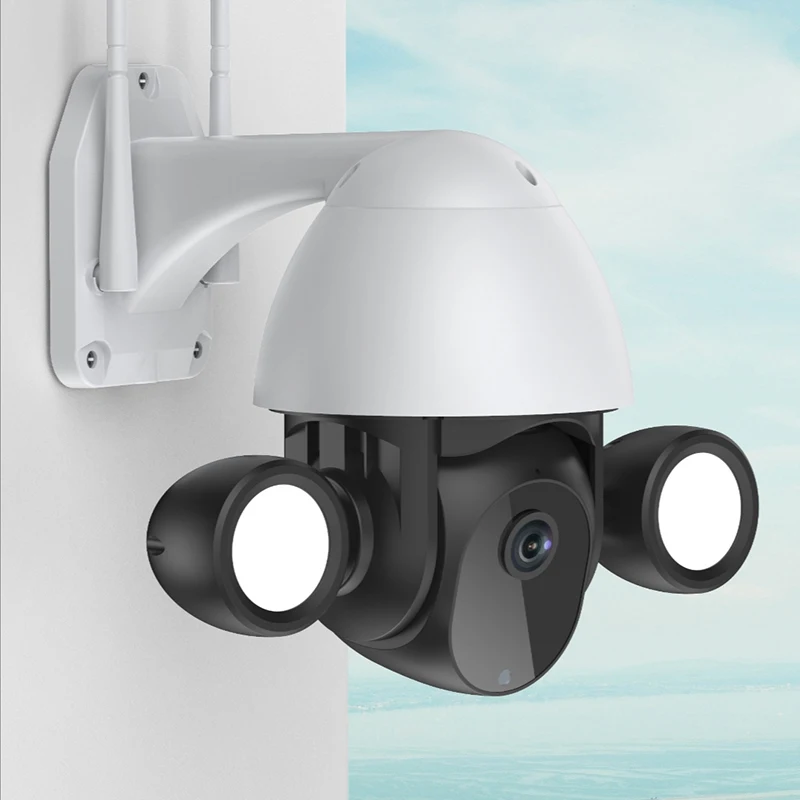 Умные прожекторные камеры Tuya 3MP 1080P Full HD AI Wifi беспроводная наружная PTZ IP-камера для двора
