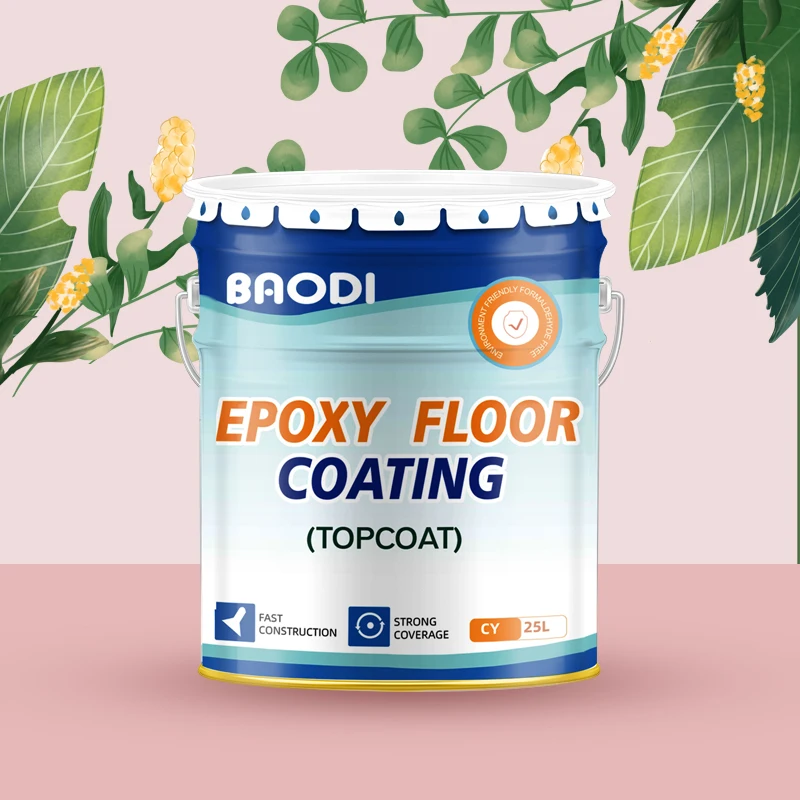 Waterborne epoxy floor paint finish