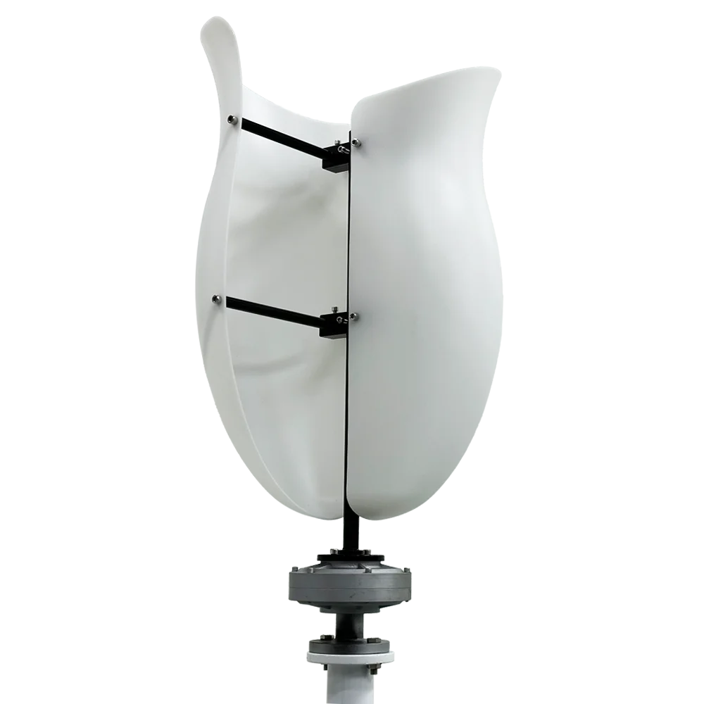 Tulip Type Wind Turbine Household 1kw Vertical Axis Wind Power Turbine 3 Phase Ac Maglev Generator Rooftop Wind Generator