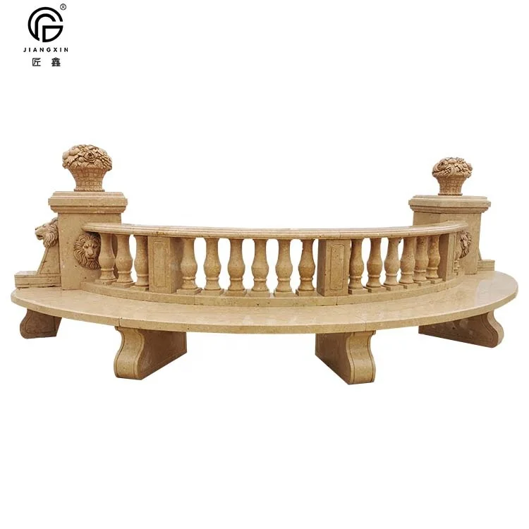 Factory direct sale exquisite hand-carved marble benches