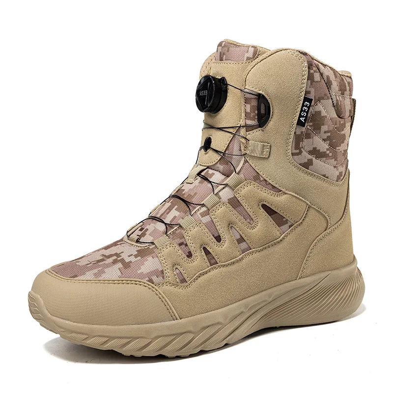 Outdoor Hiking High Top Sports Shoes China Wear-resistant Desert Tactical Anti-slip Safety Boots