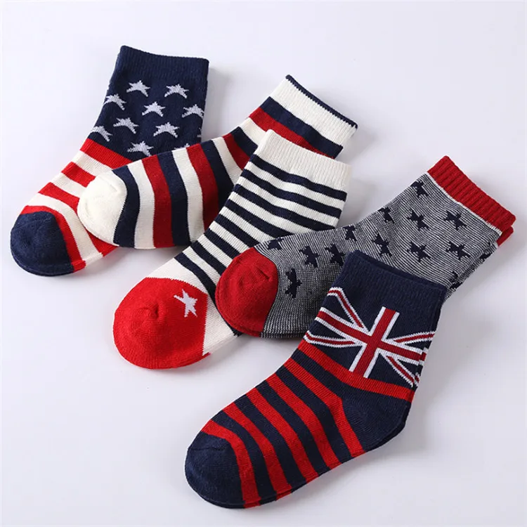 Wholesale Cheap Price  5 Pairs One Set Girl Socks Cotton Baby Sock In Stock Items Spring Baby Socks
