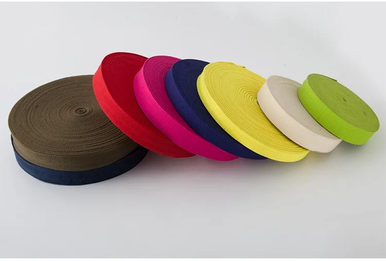 Customized Logo Best Quality 1.54mm Thickness Cotton Webbing For Bag Strap