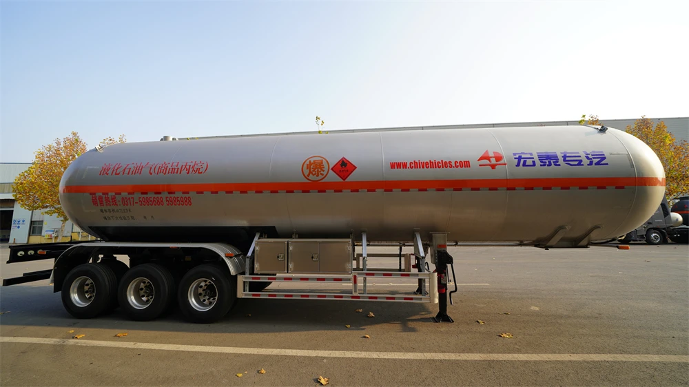 Полуприцеп-цистерна для хранения и транспортировки газа 58000L ASME ADR BV LNG LPG