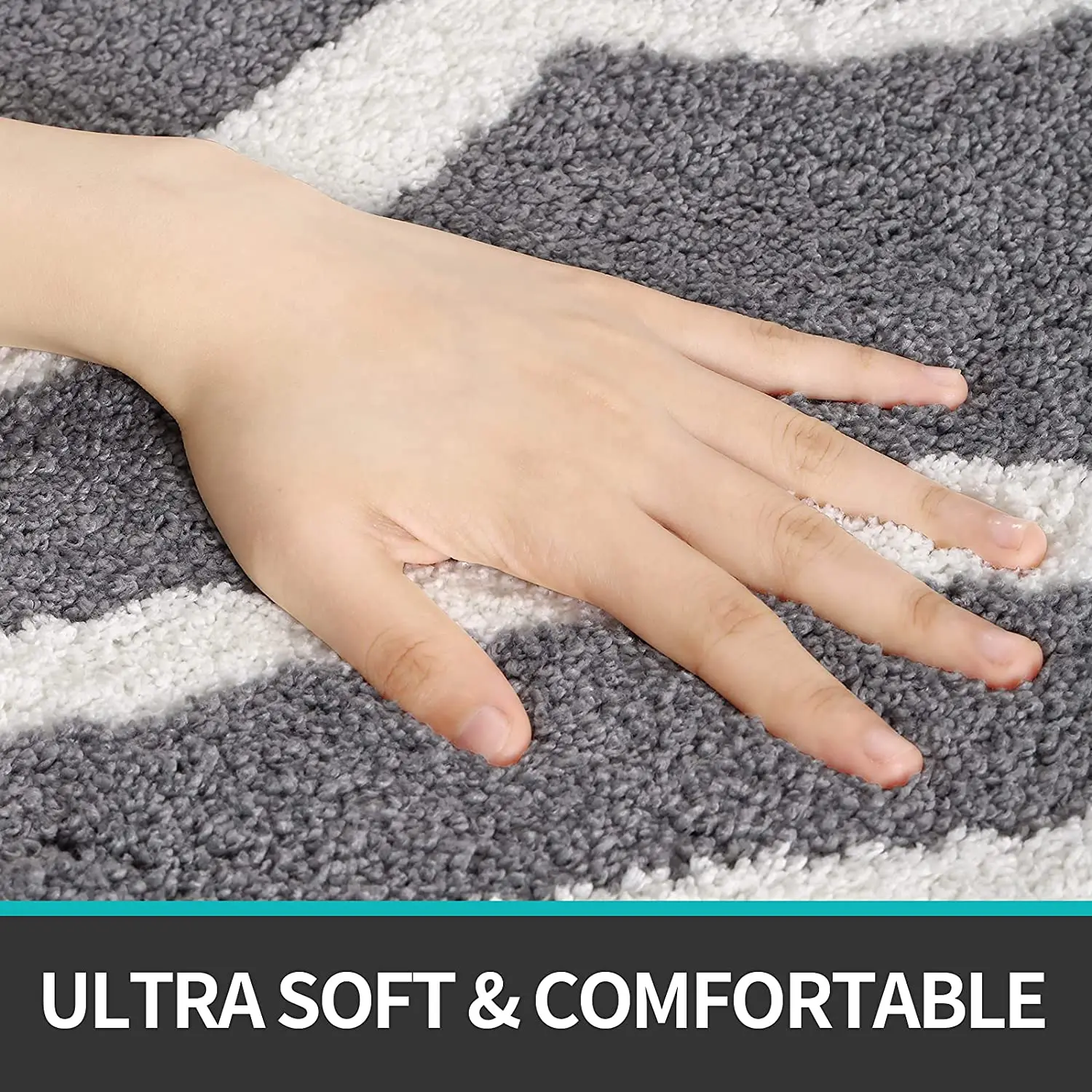 60*90cm Soft Non Slip Bathroom Mats Factory Wholesale Absorbent Microfiber Grey bathmat