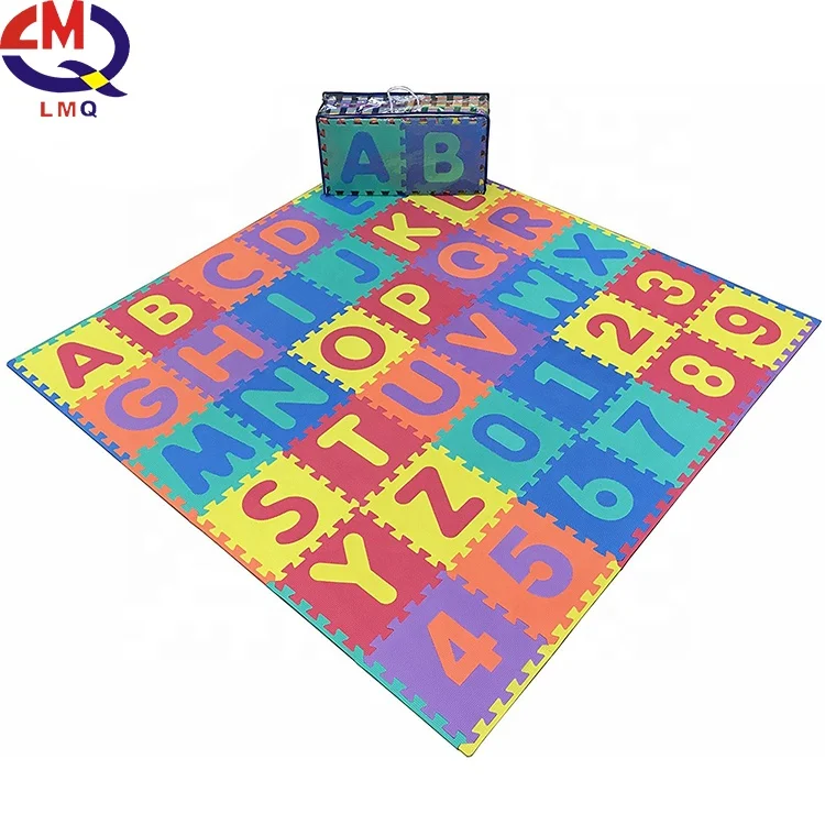 Детские развивающие игровые коврики, детский игровой коврик с цифрами и буквами, мультяшный пенопластовый Коврик-пазл