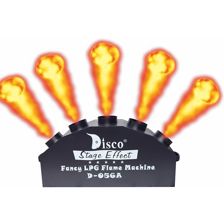 5 Heads flame throw dj equipment with DMX fire flame machine lpg fire machine flame machine stage