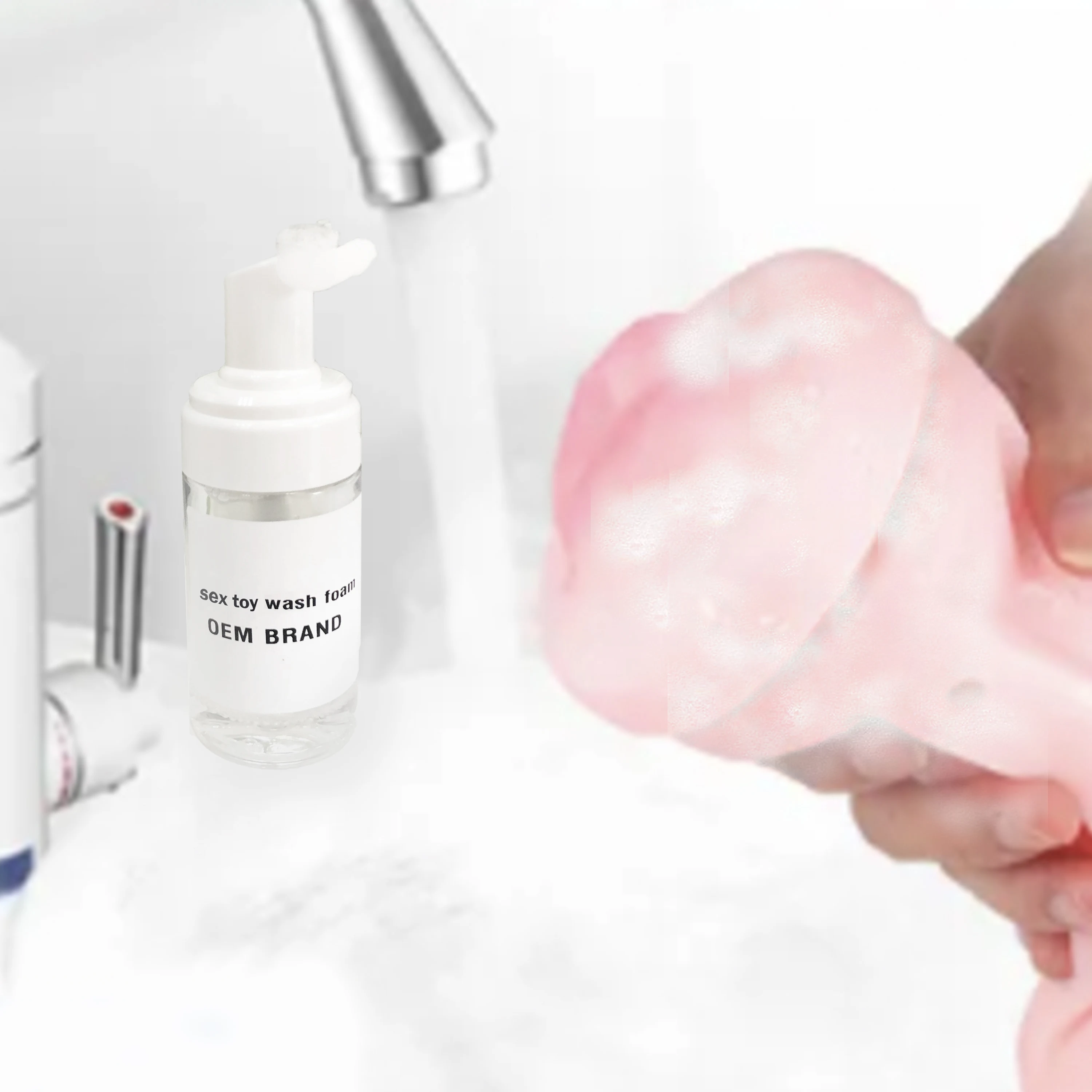 China Factory supply  Private Label sterilize   Sex toy Cleaner for masturbate and vibrator or other sexy appliance