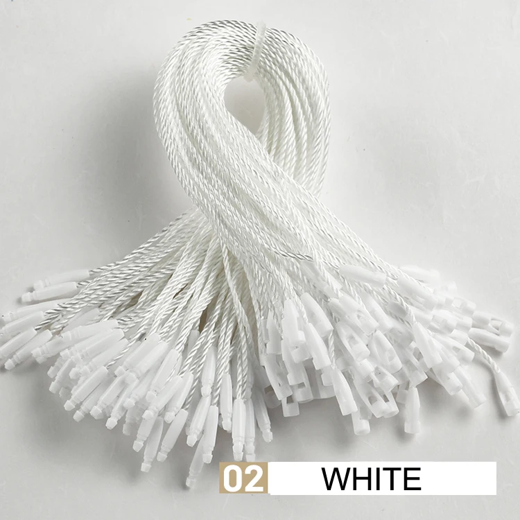 portable stocked swing paper tag fabric polyester white string for wigs tags clothing apparel accessories packaging