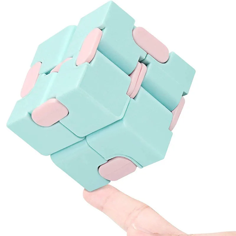 2022 New Creative Educational Simple Fun Children Adult Anti stress Fidget Toy Transforming Infinity Magic Spinner Cube
